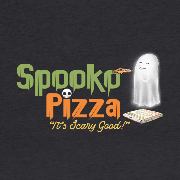 Spooko Pizza Wide Logo by AJIllustrates